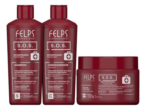 Felps Kit Duo Sos Shampoo + Condicionador 2x250ml