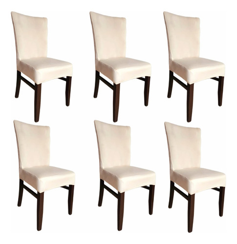 Cubre Silla Stretch-6 Piezas Elástico Ajustable