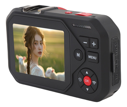 Câmera Digital 64mp De Alta Resolução, Tela Hd De 2,8 Polega