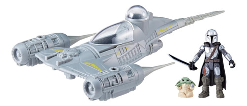 Star Wars Mission Fleet Mandos N-1 Starfighter, Grogu & Mand