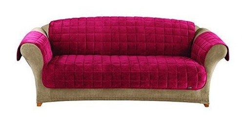 Surefit Deluxe Pet Cover - Sofa Slipcover - Burgundy