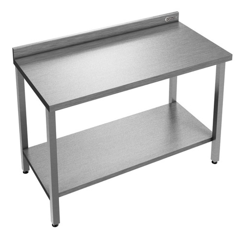 Mesada Desarmable Acero Inox Con Estante Brafh 185 Cm