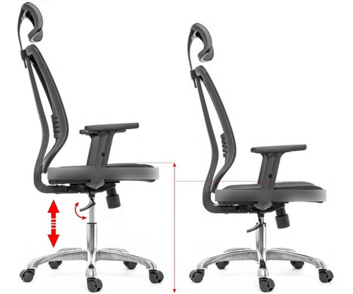 Imagen 5 de 7 de Silla Sillón Oficina Ergonómica Reclinable Escritorio Ejecut
