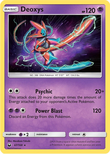 Cartas Pokemon Deoxys 67/168 Reverse Celestial Storm Ces