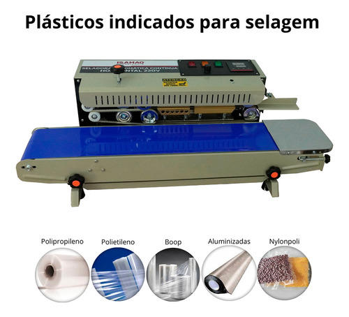 Seladora Automatica Continua Horizontal Com Esteira