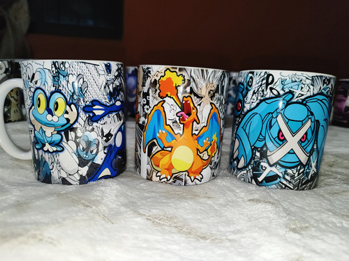 Taza Gengar Pokemon Blanco Lucario