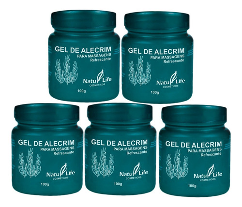  Gel De Alecrim Para Massagens Refrescor Natulife