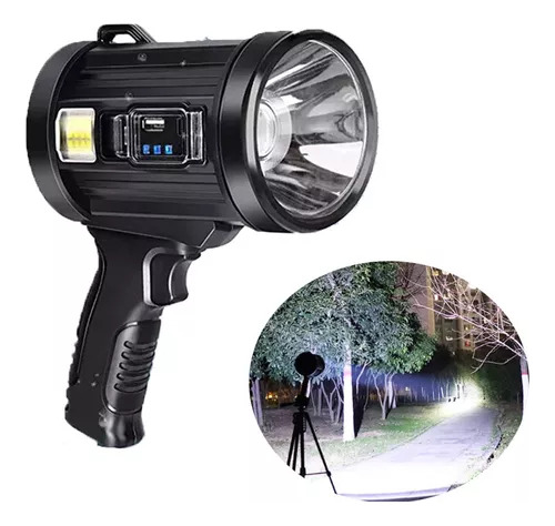 Reflector De Linterna Led De Largo Alcance 2000 Metros+usb