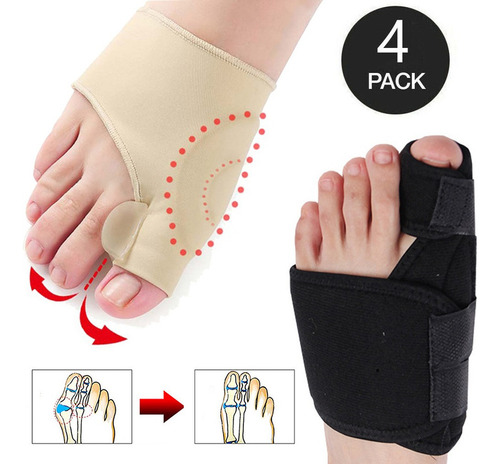 2 Pares De Tala Joanete Alívio Da Dor Corretor Hallux