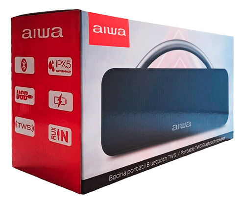Parlante Portátil Recargable Aiwa Aws-080t 20w Con Bluetooth