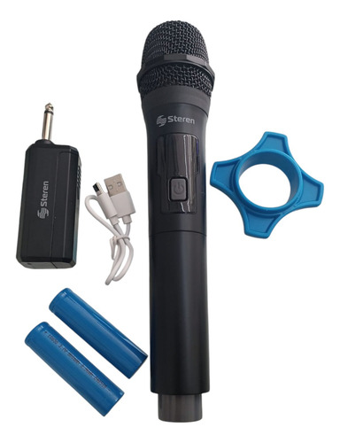 Micrófono Inalámbrico Karaoke C/batería Recargable Mic-285r Negro