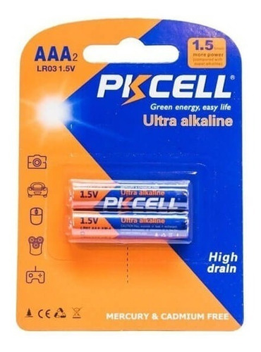 Bateria O Pilas Triple A Alkalina  Ref 0.70 Cada Blister