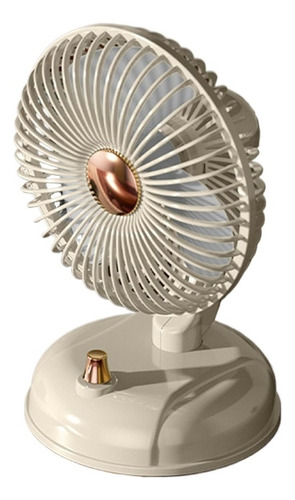 Ventilador Mesa Vintage 136 Graus, Cabeça Giratória Li