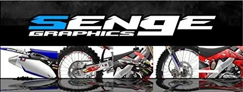 Kit Gráfico Surge Black Completo, Compatible Con Kawasaki Kl