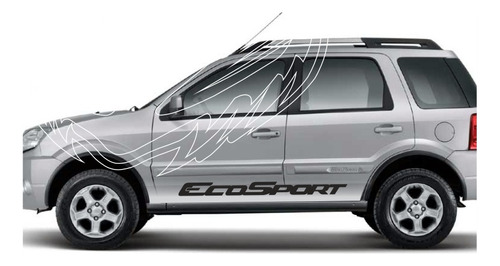 Calcos Ford Ecosport  Todas -  Kit Ambos Laterales