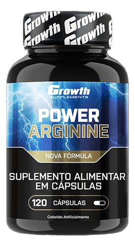 Power Arginine 750mg - 120 Cáps. Arginina - Growth