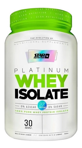 Premium Whey Isolate 2 Lbs Star Nutrition Baja En Grasa