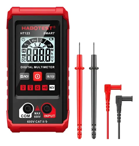 Digital Habotest Ht123 Multímetro Alcance Auto Lanterna Led