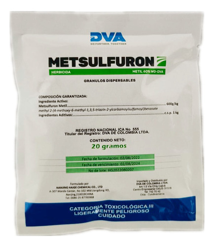 Metsulfuron 20gr Herbicida Selectivo Sistemico Hoja Ancha