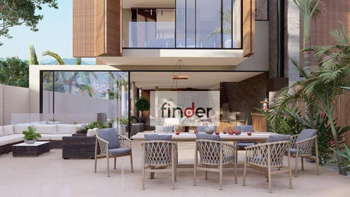 Imagem 6 de 13 de Casa De Condomínio À Venda Na Avenida Deble Luíza Derani. Casa Pé Na Areia, 500 M², 5 Suítes, Arquitetura Moderna, Piscina, Área Gourmet E 4 Vagas. - Ca1013