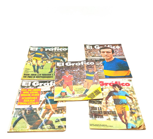 Revistas Antiguas El Grafico Boca Juniors (lote) - Papeleria (Usado)