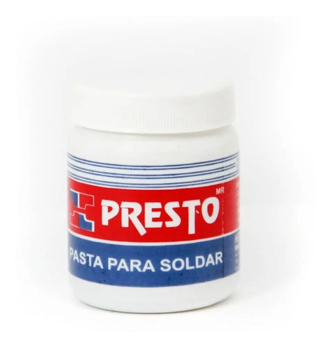 Pasta Soldar - Auxiliar Fundente - Tarro 100 Ml Presto 2 Pz