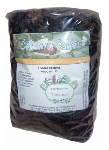 1 Kg Te Cáscara De Nuez Negra