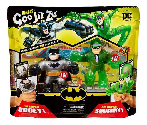 Goo Jit Zu Dc Figura Batman Metalico Vs Charada Sunny 3158