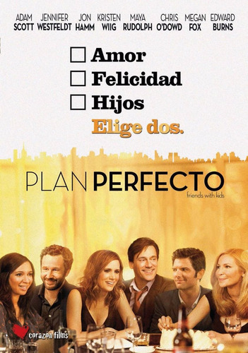 Plan Perfecto Friends With Kids Adam Scott Pelicula Dvd