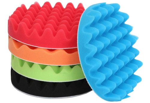 Kit De 8 Piezas De Borla Esponja Waffle 7 Pulgadas