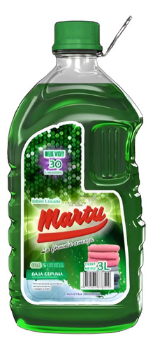 Jabón Líquido Martu 3 Litros Baja Espuma Para Ropa