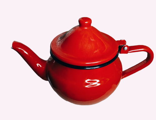 Tetera Te Enlozada 12 Cm 0.7 Lt Roja/s.o.s.cocina