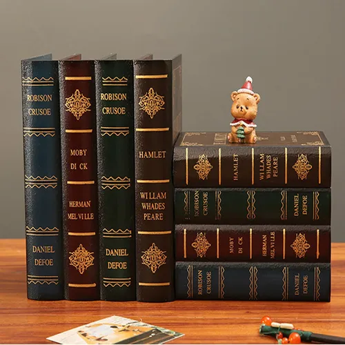 Cajas En Forma De Libro De Madera De Nanddi, Caja De De De A