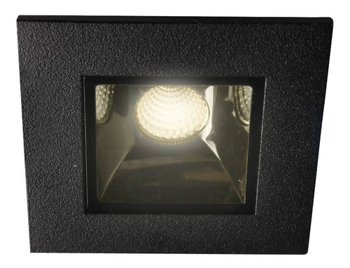 Luminaria Mini Cardan Led, Negro, 3w, Incrustar Interior