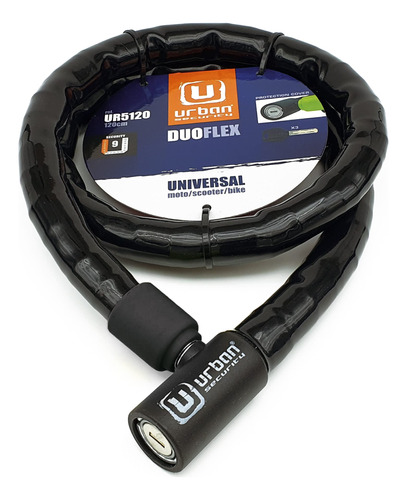 Urban Security Ur - Cerradura De Cable Articulado Duoflex D.