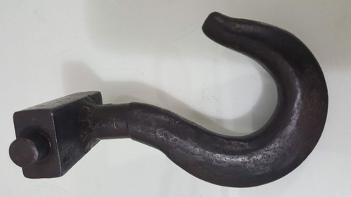 Antiguo Gancho Industrial De Hierro Macizo Fundido Grande Vr (Usado)