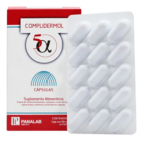 Complidermol 5 Alfa Plus 60 Cápsulas Anticaída