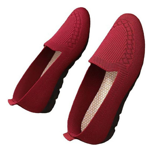 Zapatos Casuales De Mujer Con Suela Blanda Y Caña Baja