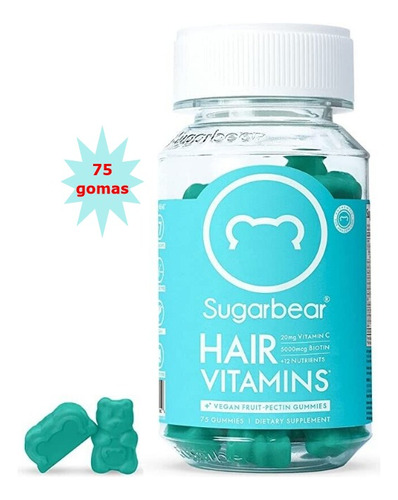 Sugar Bear Hair Vitaminas Gomas - g a $1047