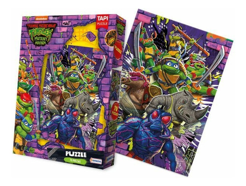 Puzzle Rompecabezas Tortugas Ninja-teenage Mutant 70 Pzs Chi
