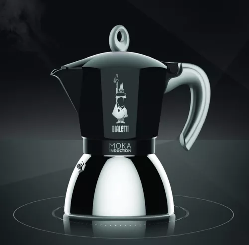 Cafetera New Moka Induction 2 tazas negro