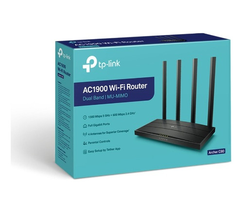 Router Inalámbrico Doble Banda Archer C80 Ac1900 Tp Link