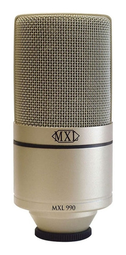 Imagen 1 de 4 de Micrófono MXL 990 condensador  cardioide champagne