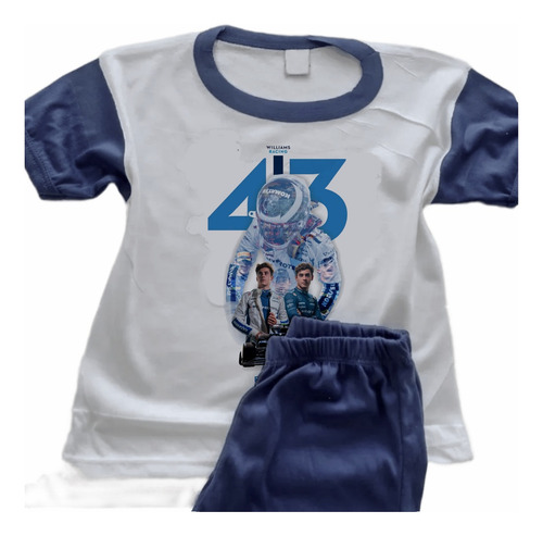 Pijamas Infantiles Colapinto Formula 1 Personalizadas - 6804