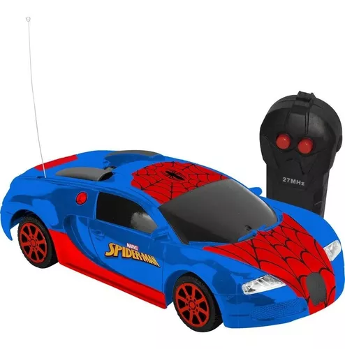 Carro de Controle Remoto Recarregável Spider-Man Tracker Truck