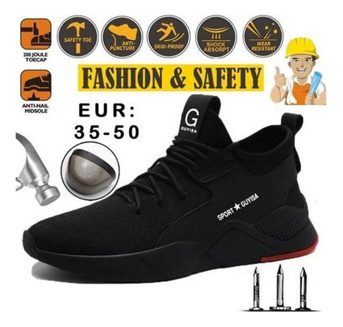 Fashon Zapatos De Seguridad Transpirables De Acero Zapatos D