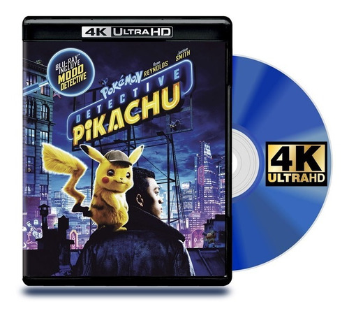 Blu Ray 4k Pokemon: Detective Pikachu +bd