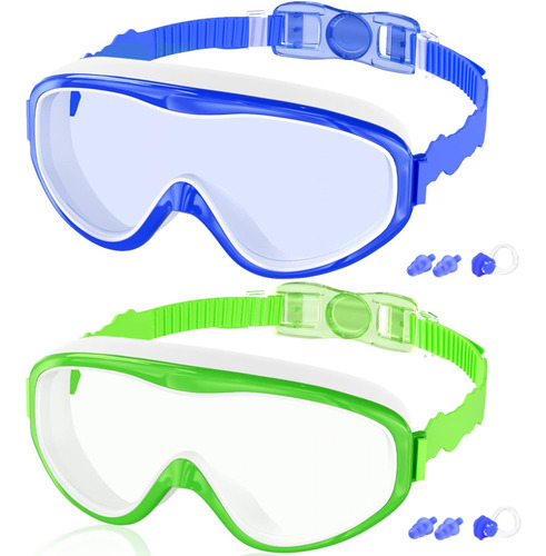 2 Gafas P/ Nadar Cooloo Anti Niebla, Protección Uv, Mod. D