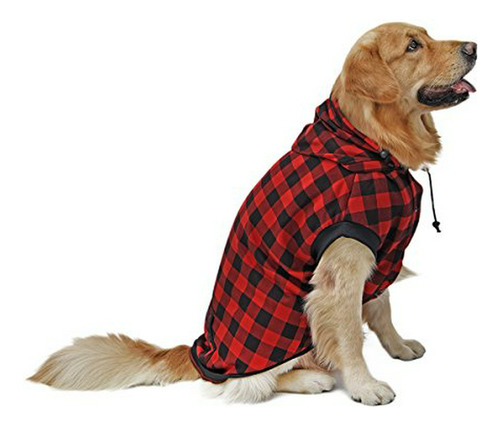 Pawz Carretera Camisa Grande Capa Del Perro A Cuadros Con Ca