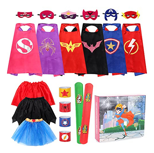 Superhero Cabos Y Máscaras Para Niñas - Niños Tyv99